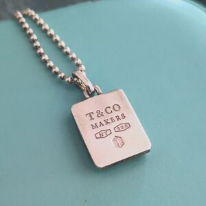 Tiffany 1837® Makers square pendant in sterling silver